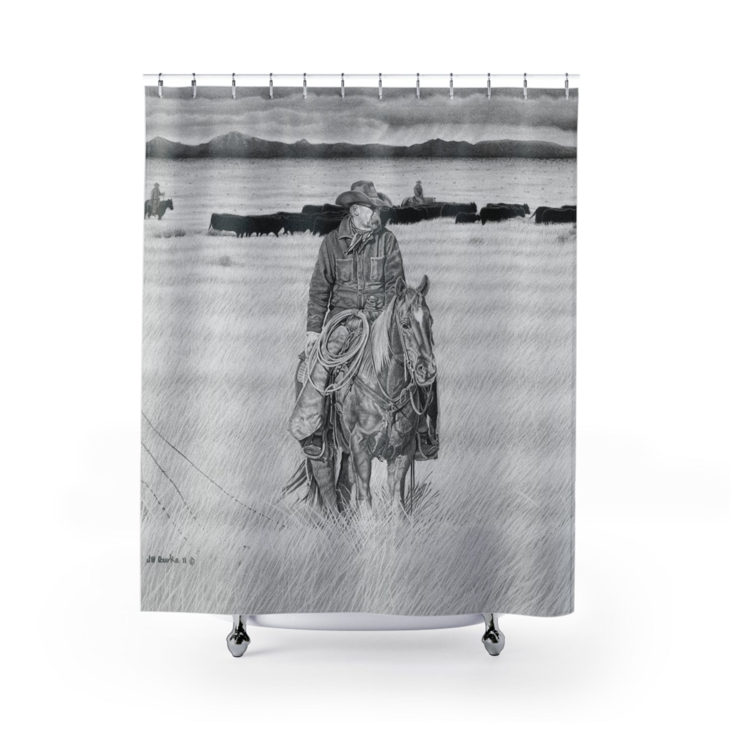 Shower Curtain Native American, farmhouse Bathroom Decor