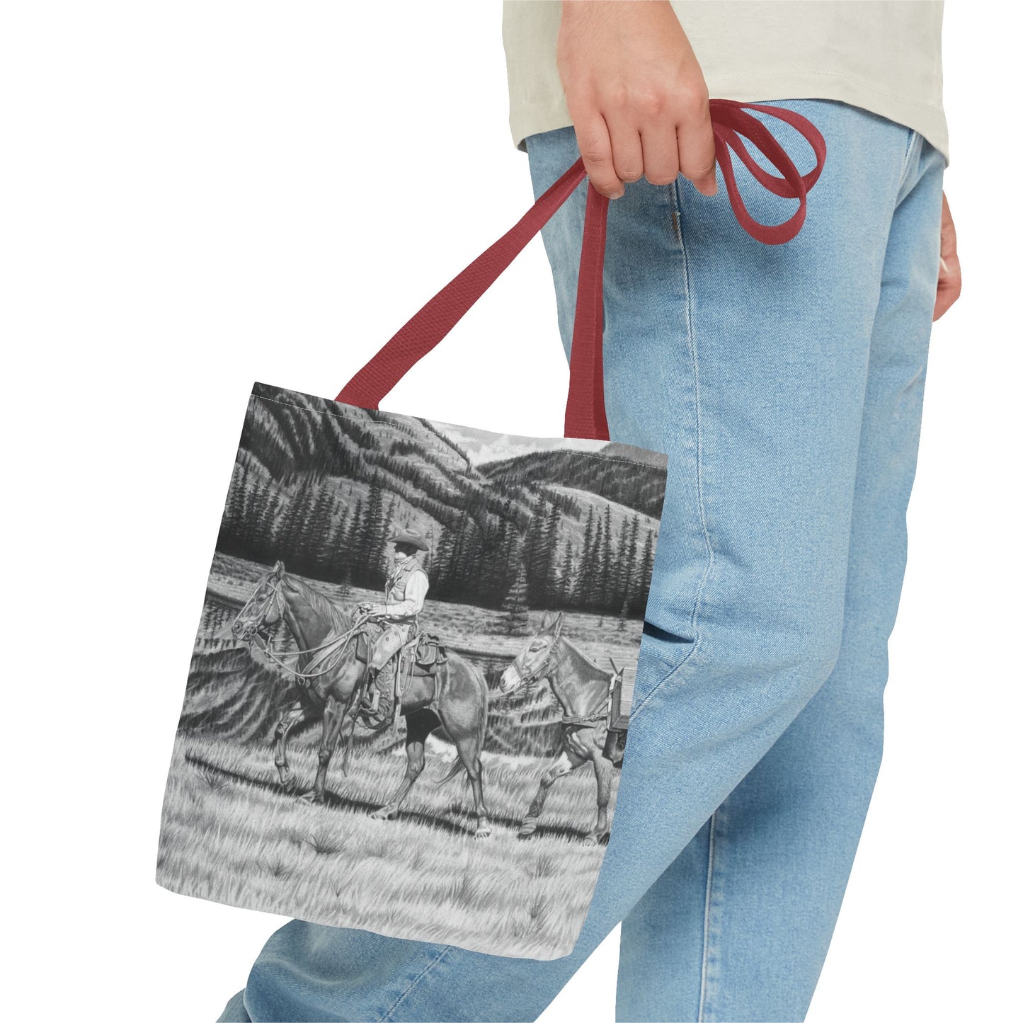 "Still Day on the Trail"  Western Art Tote Bag