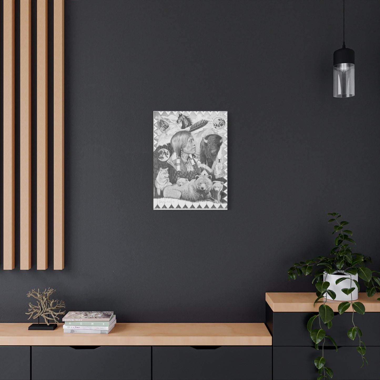 western art on canvas, home decor, farmhouse