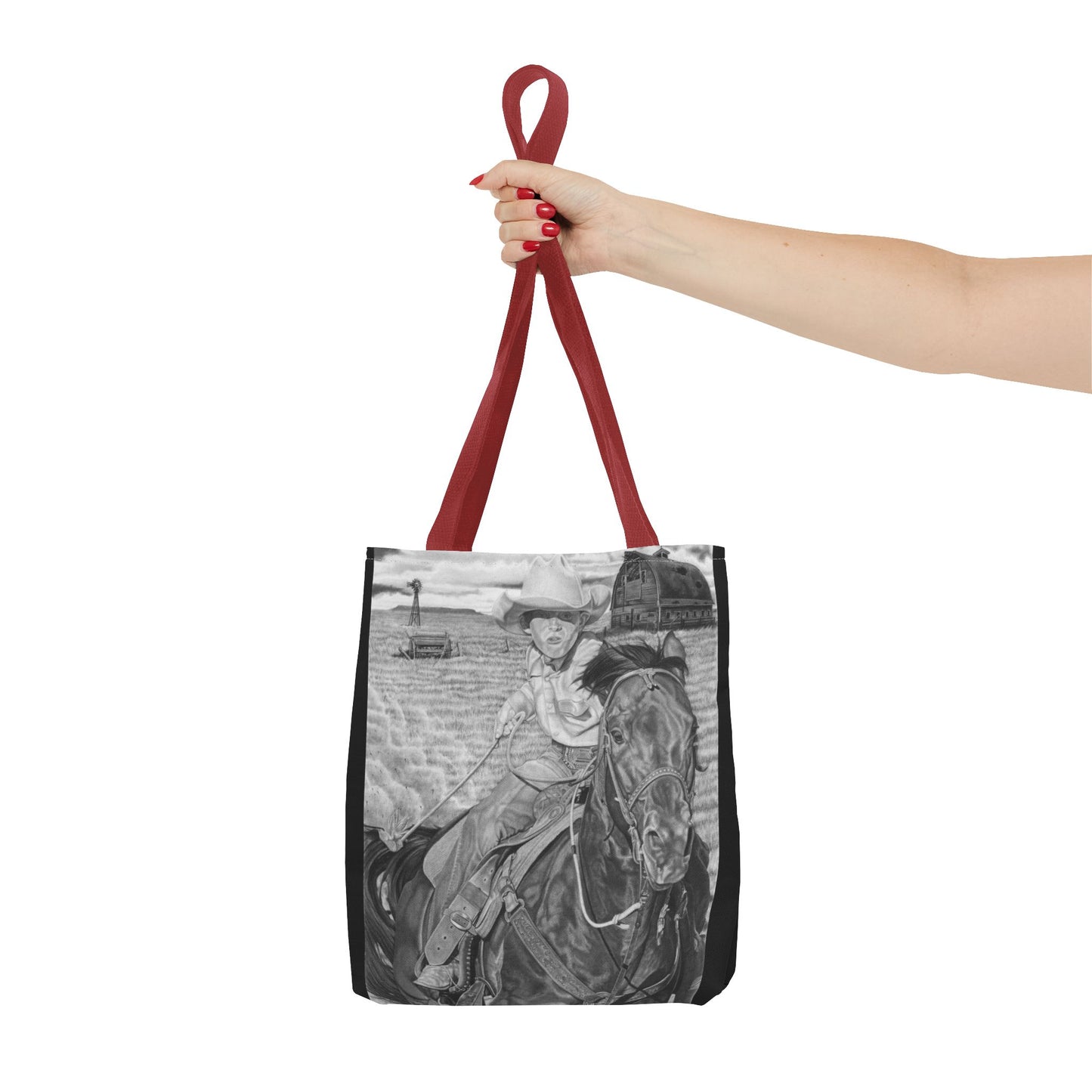 Tote Bag, Western Style Shopping Tote, Equestrian Gift, Farmhouse Decor, Horse Lover Accessory
