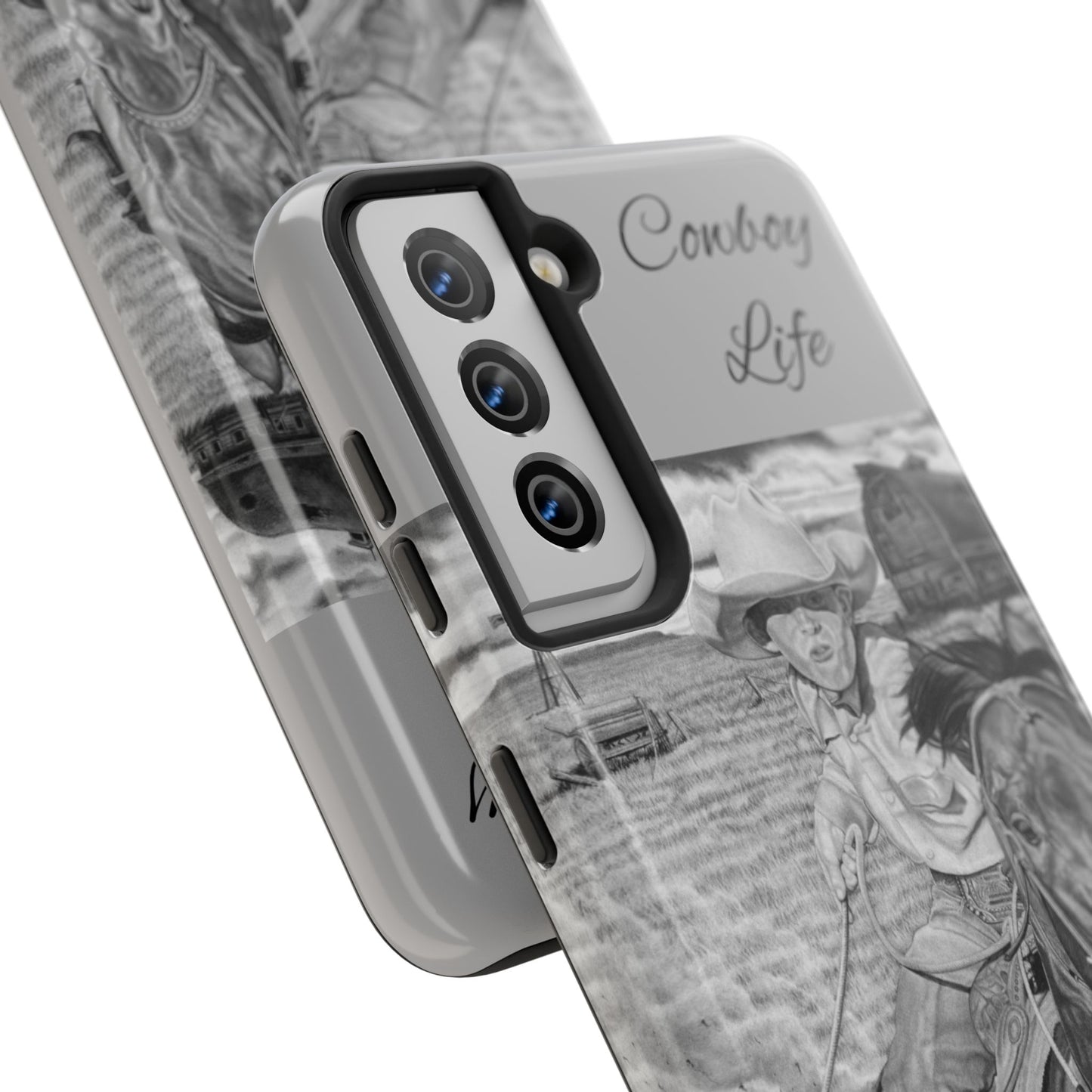 Phone Cases, Cowboy Design, Tough Protection, Gift for Him, Ranch Decor, Durable Style