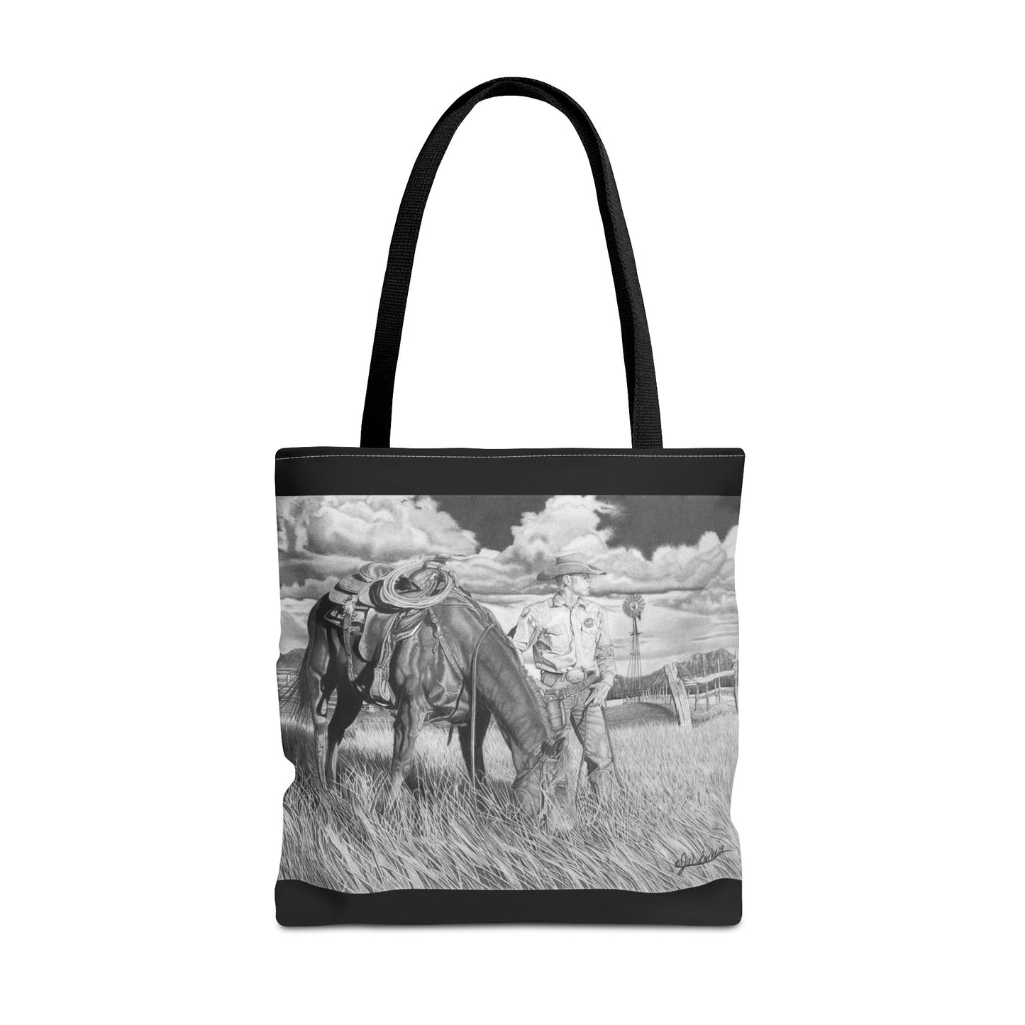 Young Cowboy Dream   Western Art Tote Bag