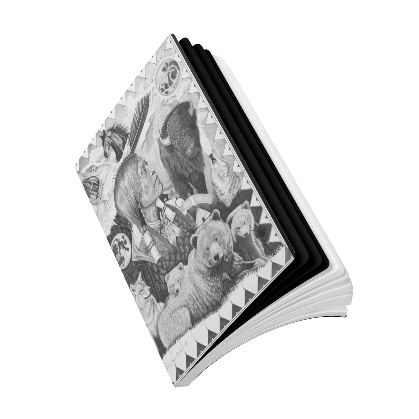 Softcover Journal, Notebook for Writing, Artistic Gift, Travel Journal, Eco-Friendly Stationery, Unique Artwork