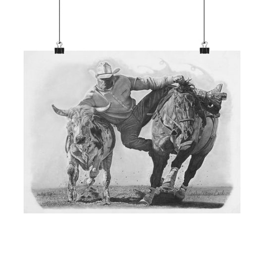 "Cowboy Life #1" Rustic Cowboy Art Print | Western Decor | Framed Wall Art, Matte Horizontal Posters, Country Home, Gift for Horse Lovers