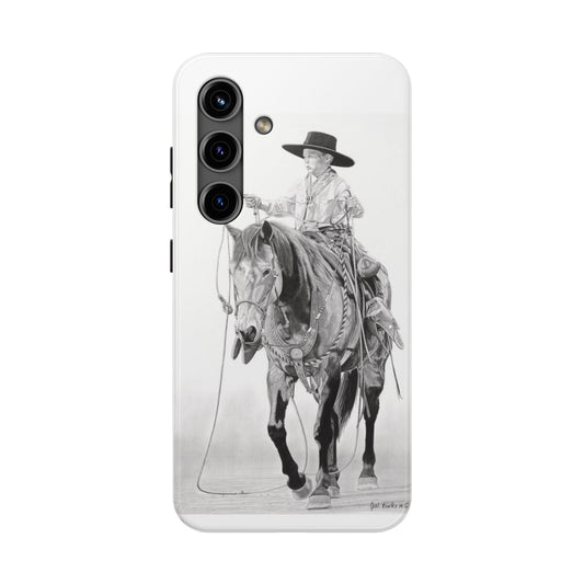 "Young Cowboy" Western Rodeo Phone Cases, Cowboy Design, Tough Protection, Gift for Him, Ranch Decor, Durable Style