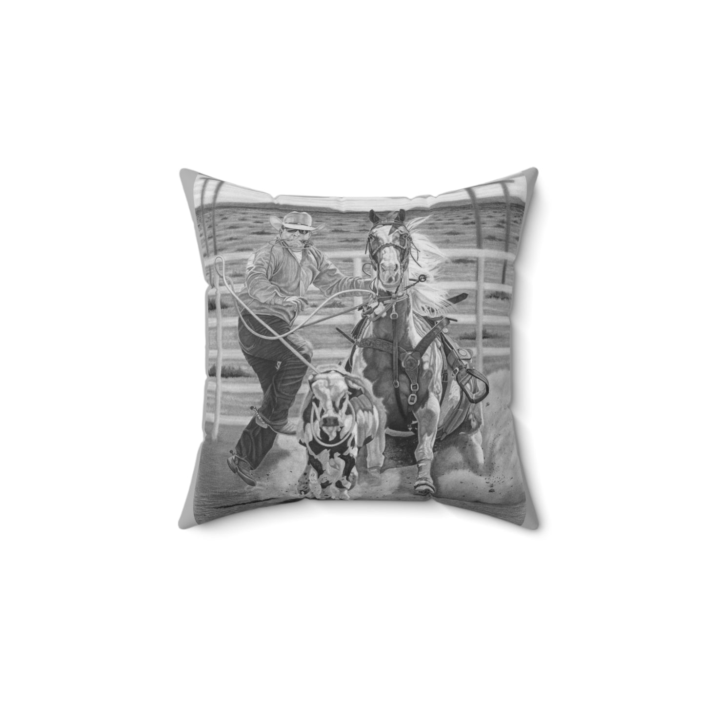 Decor Pillow, Western Home Accent, Farmhouse Throw Pillow, Gift for Horse Lovers, Country Style Cushion