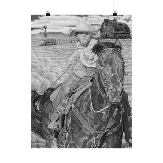 Art Poster, Western Home Decor, Country Wall Art, Horse Lovers Gift, Vintage Ranch Print