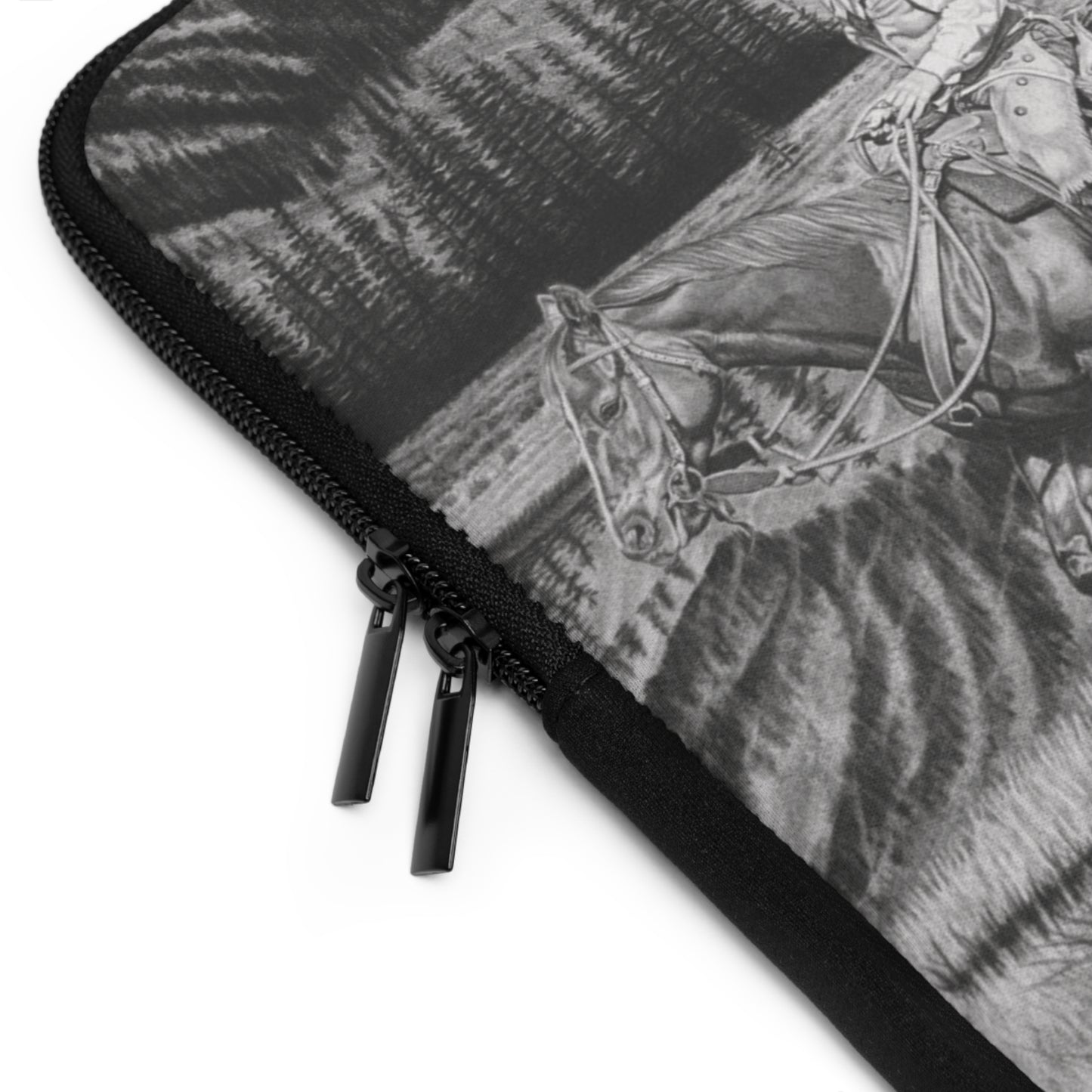 "Still Day on The Trail" Rustic Cowboy Laptop Sleeve, Western Cowpoke Case, Unique Gift for Ranch Lovers, Rodeo Accessories, Durable Tech Cover