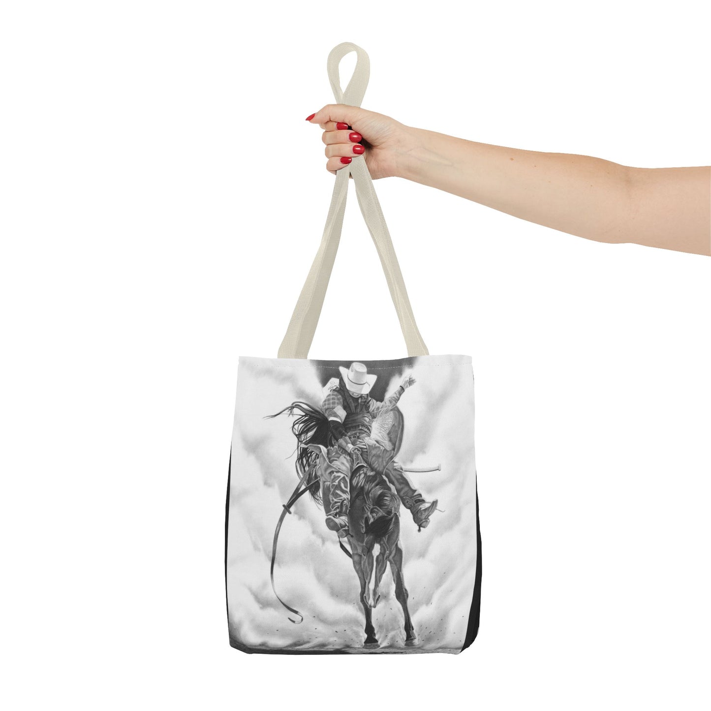 "Storm a Brewing"  Tote Bag, Western Style Shopping Tote, Equestrian Gift, Farmhouse Decor, Horse Lover Accessory