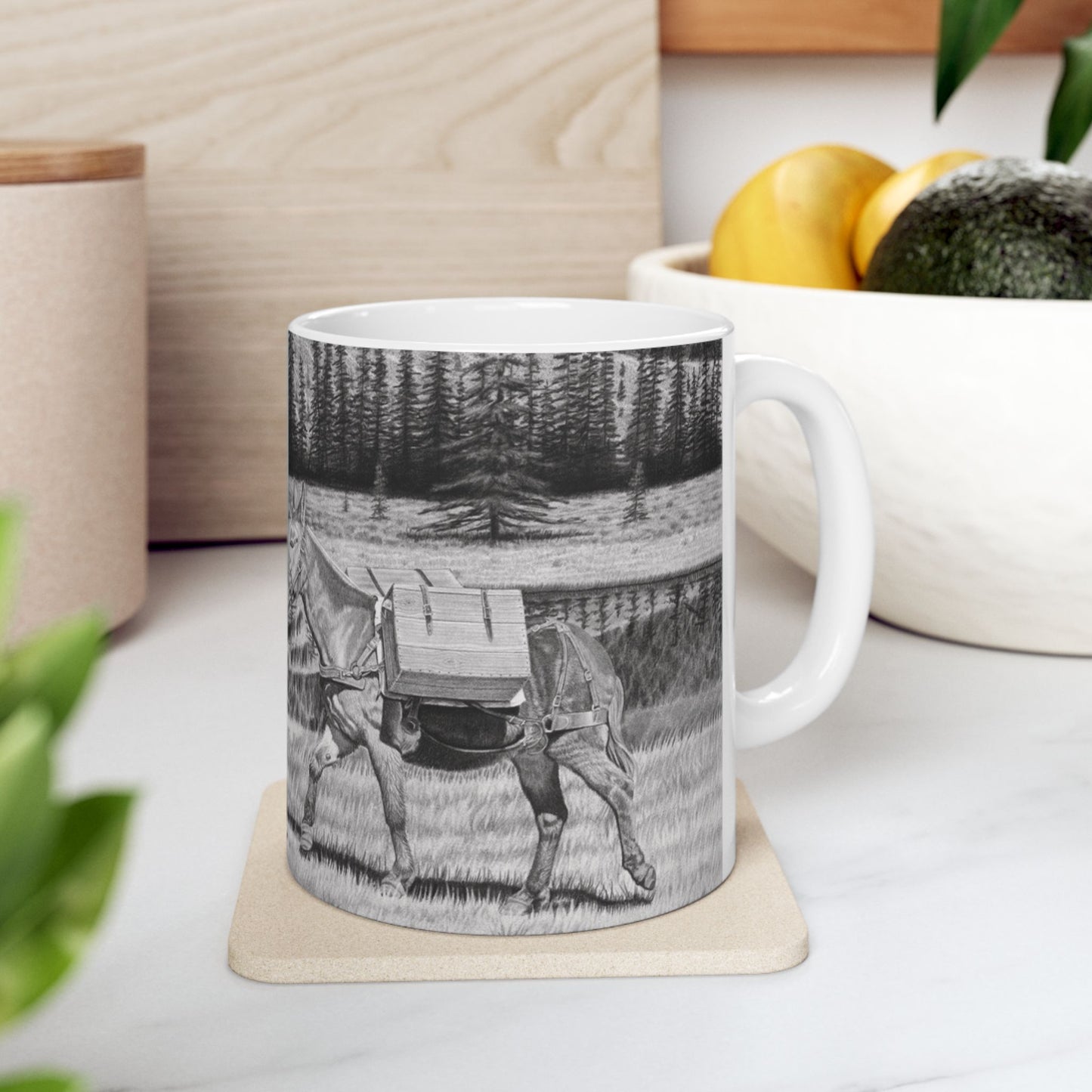 Coffee mug, western style