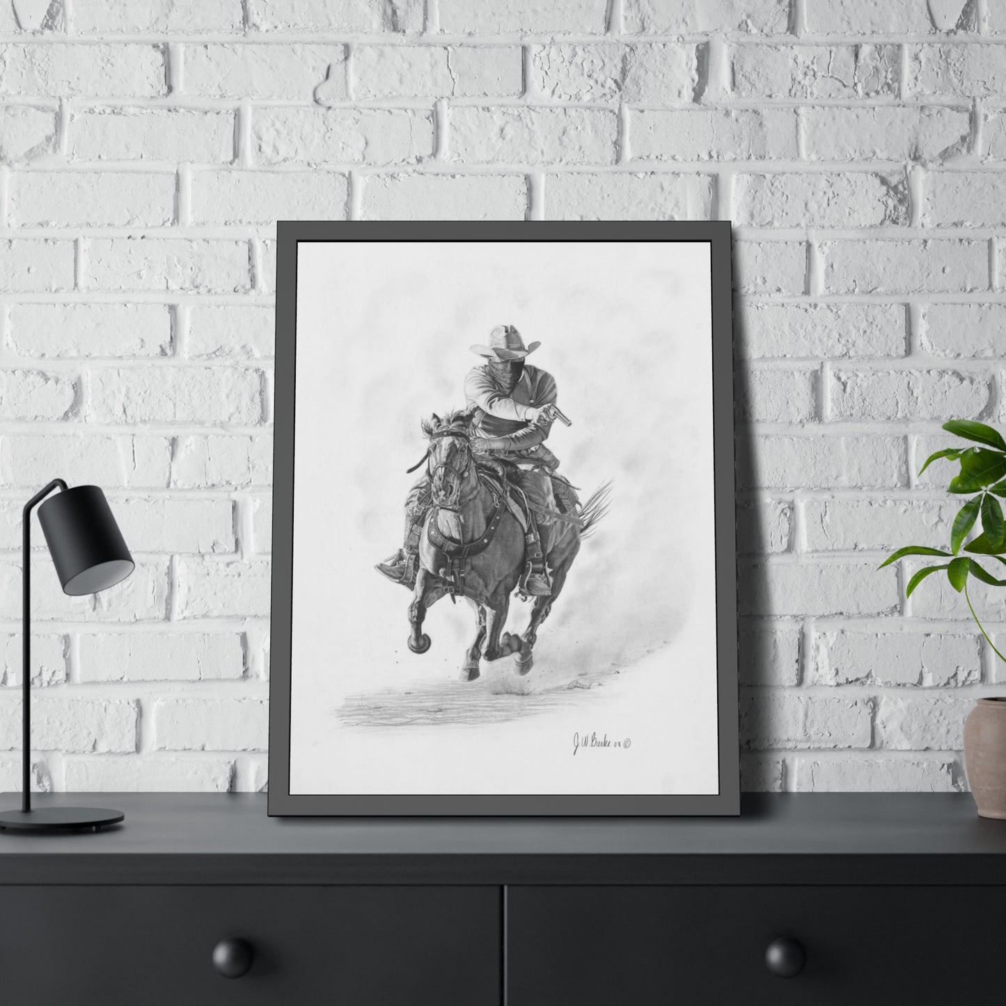 Art Print, Framed Paper Poster, Equestrian Decor, Rustic Wall Art, Gift for Horse Lovers, Country Home Decor