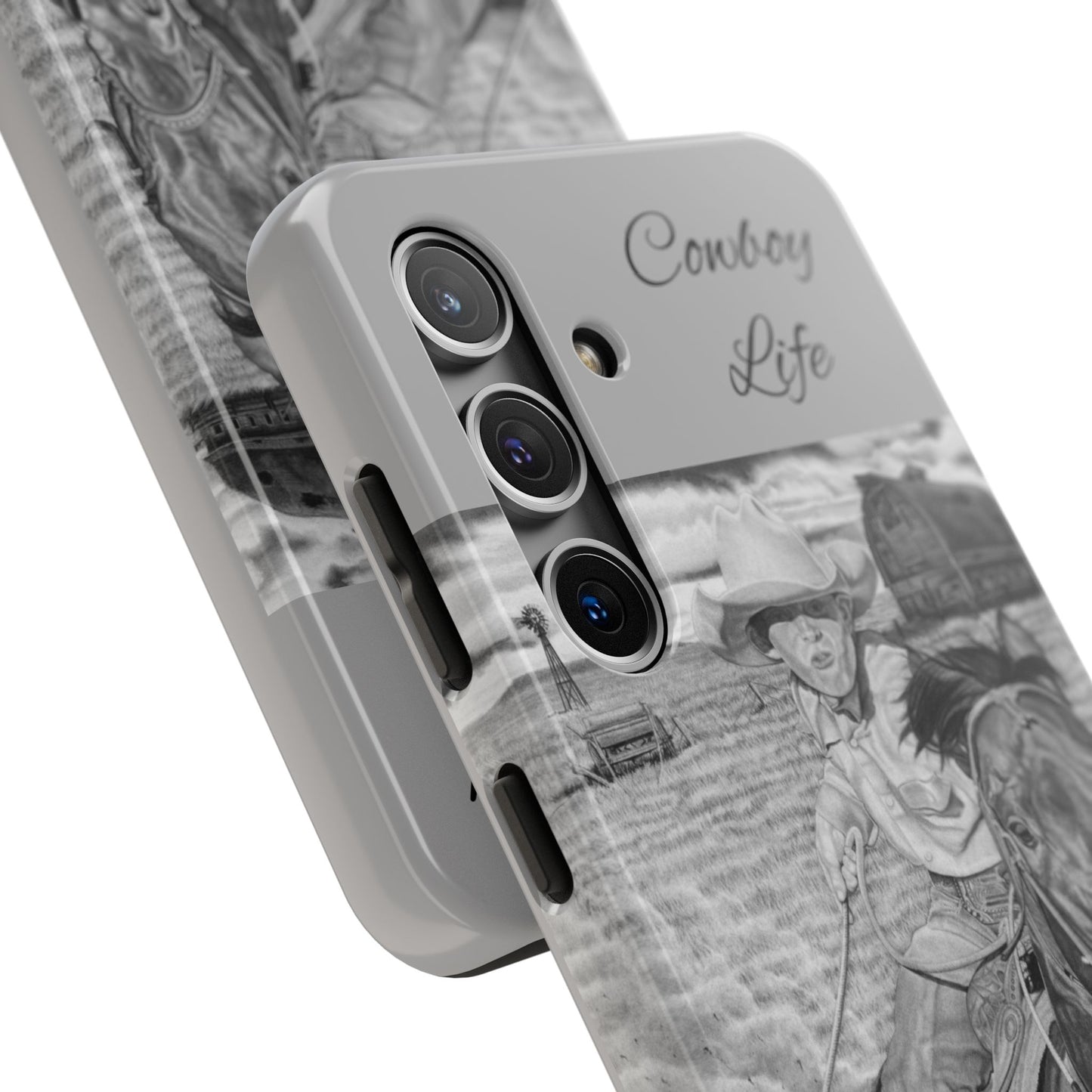Phone Cases, Cowboy Design, Tough Protection, Gift for Him, Ranch Decor, Durable Style