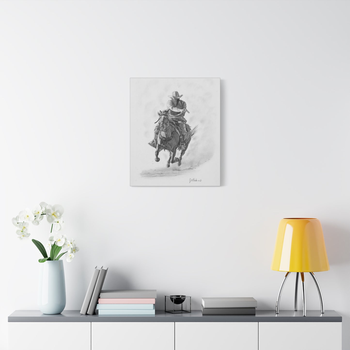"Bandit " Western art on canvas