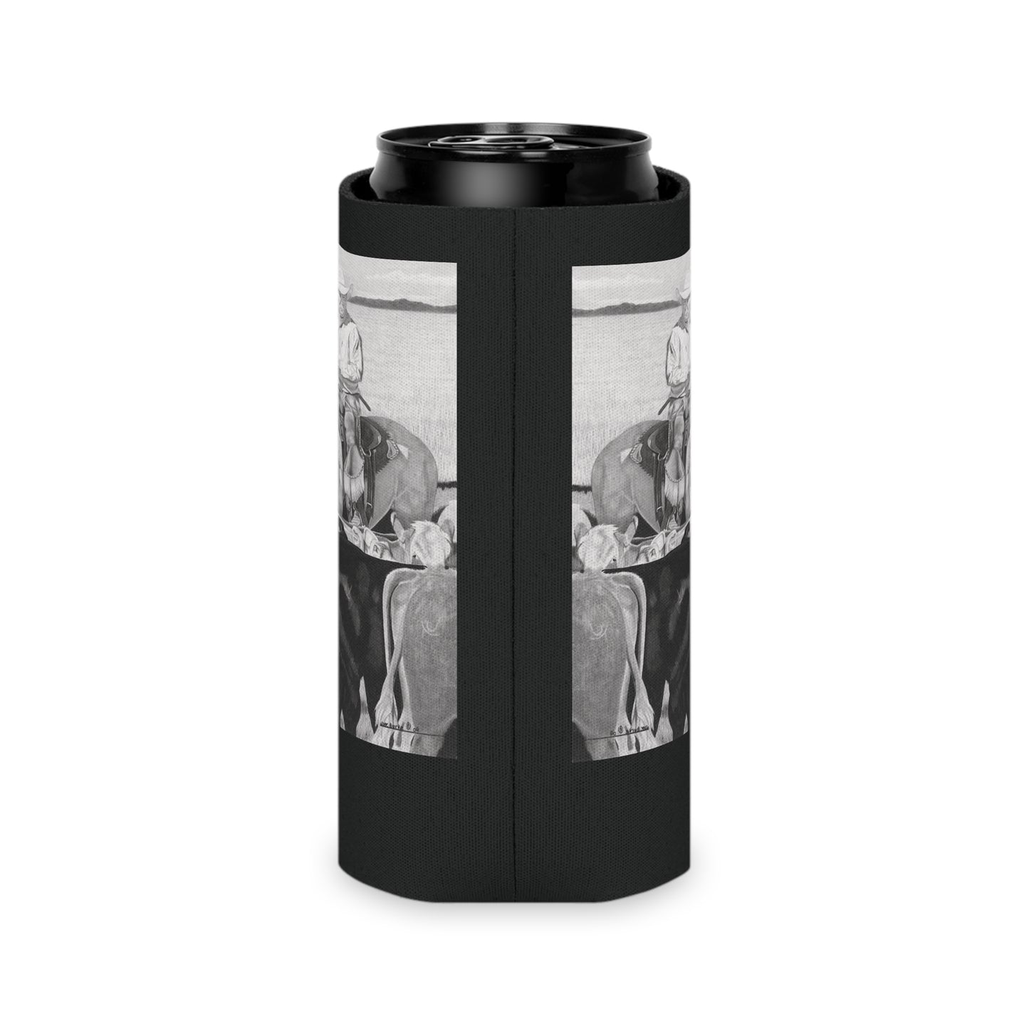Can Cooler, Western Beverage Sleeve, Outdoor Party Gear, Country-Themed Drink Holder, Ideal for BBQs & Tailgates