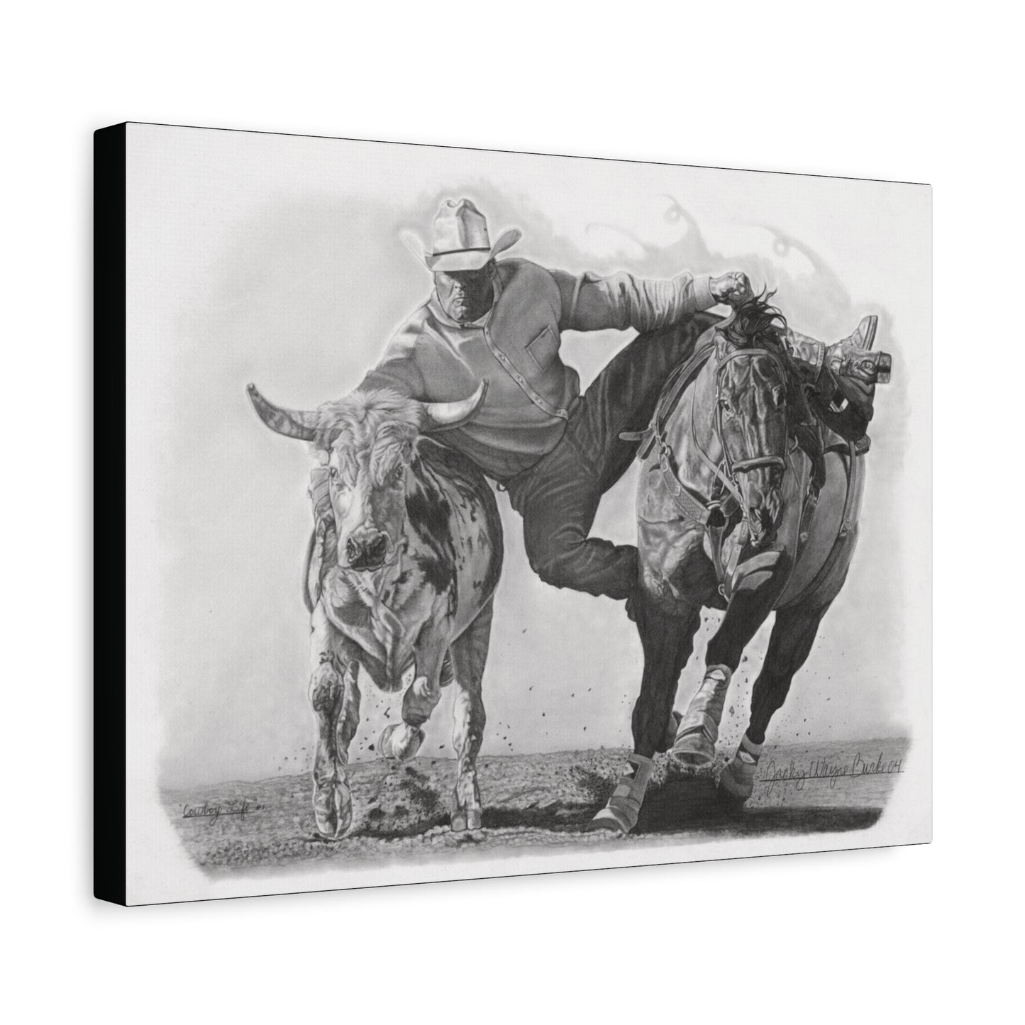 "Cowboy Life # 1 " western art on canvas.