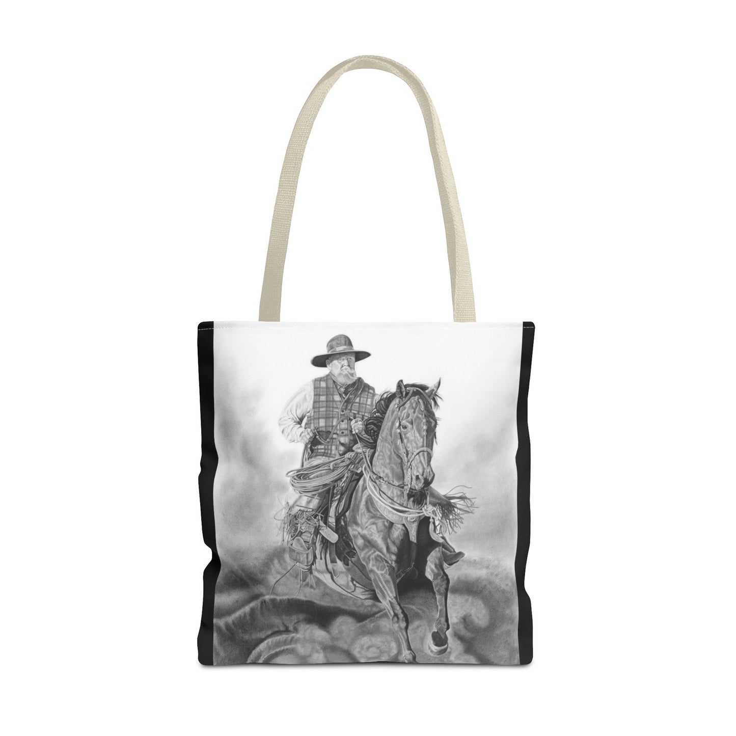 "Trouble  Up Ahead" Tote Bag, Western Style Shopping Tote, Equestrian Gift, Farmhouse Decor, Horse Lover Accessory