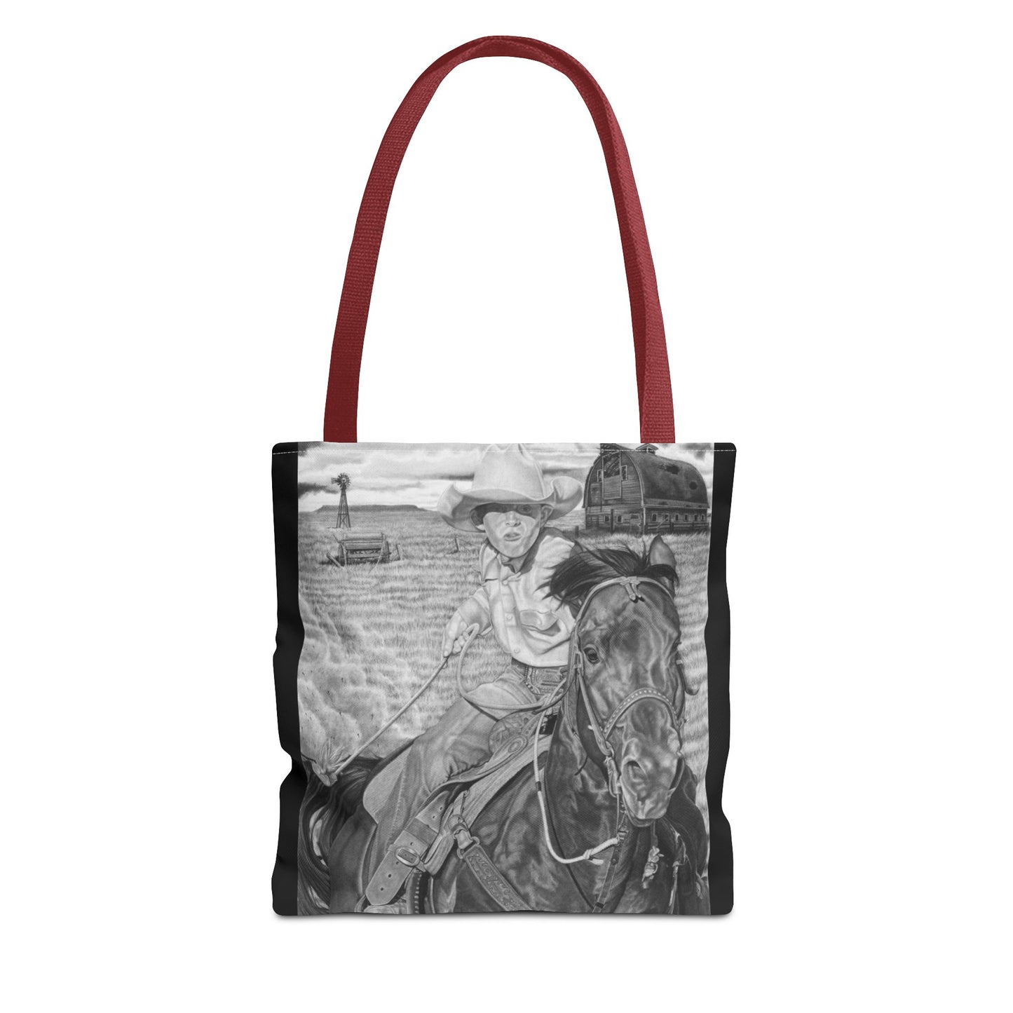 Tote Bag, Western Style Shopping Tote, Equestrian Gift, Farmhouse Decor, Horse Lover Accessory
