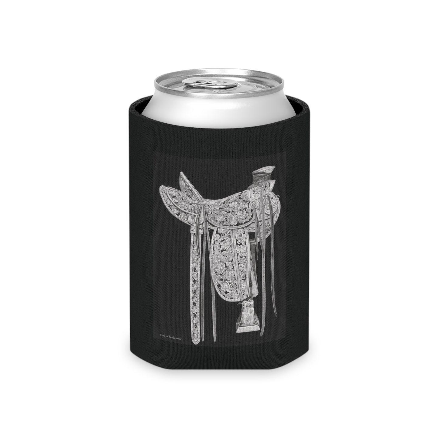Can Cooler, Western Beverage Sleeve, Outdoor Party Gear, Country-Themed Drink Holder, Ideal for BBQs & Tailgates