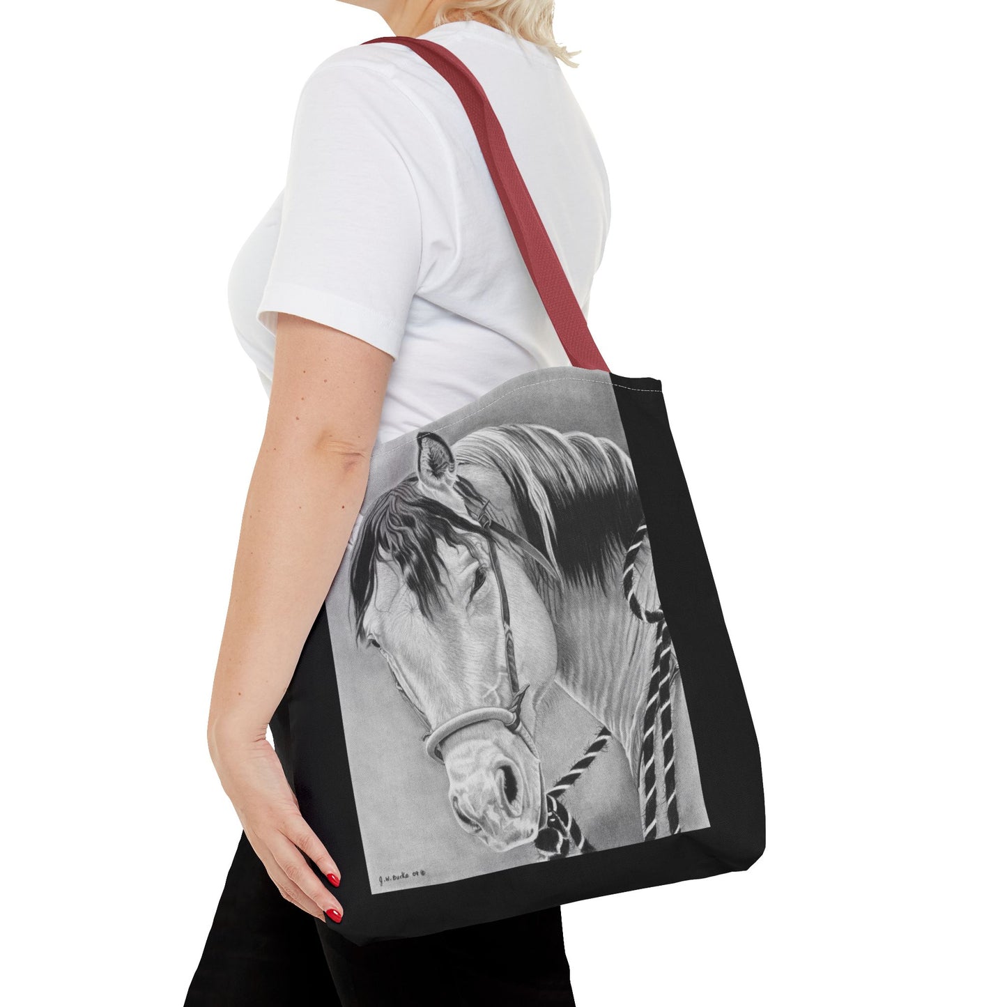 Tote Bag, Western Style Shopping Tote, Equestrian Gift, Farmhouse Decor, Horse Lover Accessory