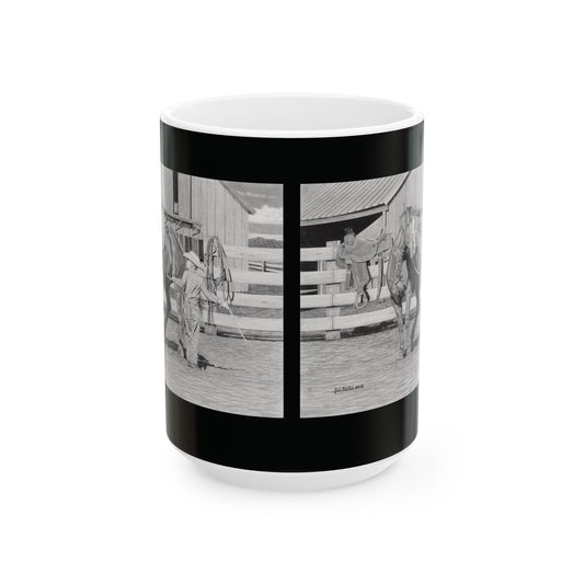 "Tall Task fot a Little Cowboy" Coffe Mug