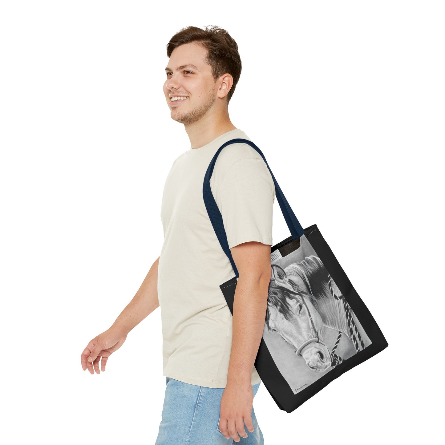 Tote Bag, Western Style Shopping Tote, Equestrian Gift, Farmhouse Decor, Horse Lover Accessory