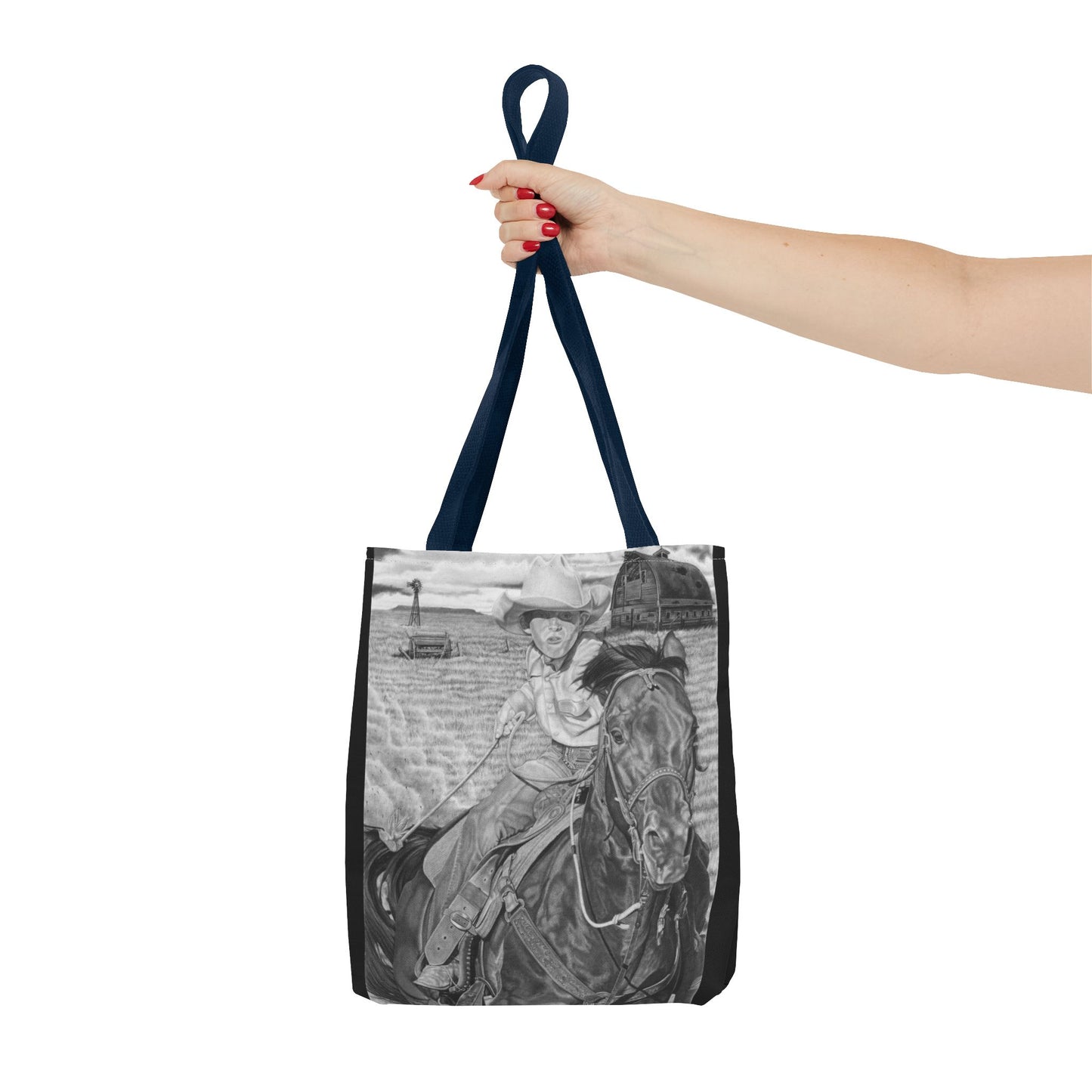 Tote Bag, Western Style Shopping Tote, Equestrian Gift, Farmhouse Decor, Horse Lover Accessory
