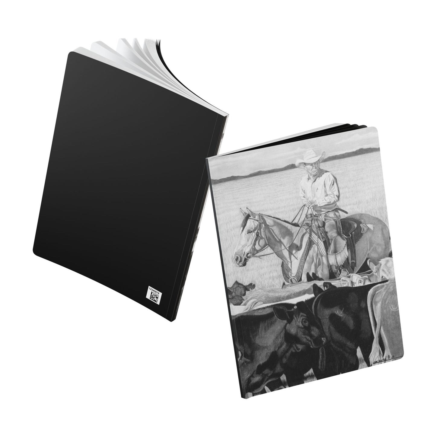 Softcover Journal, Notebook for Writing, Artistic Gift, Travel Journal, Eco-Friendly Stationery, Unique Artwork