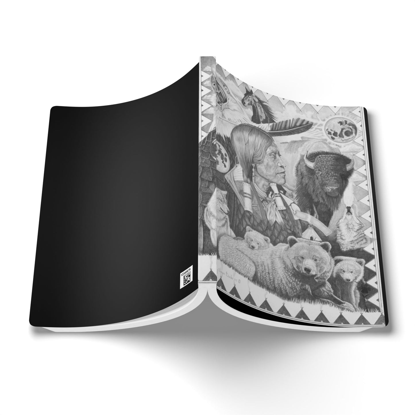 Softcover Journal, Notebook for Writing, Artistic Gift, Travel Journal, Eco-Friendly Stationery, Unique Artwork