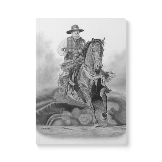 "Trouble Up Ahead" Native American Wildlife Softcover Journal, Notebook for Writing, Artistic Gift, Travel Journal, Eco-Friendly Stationery, Unique Artwork