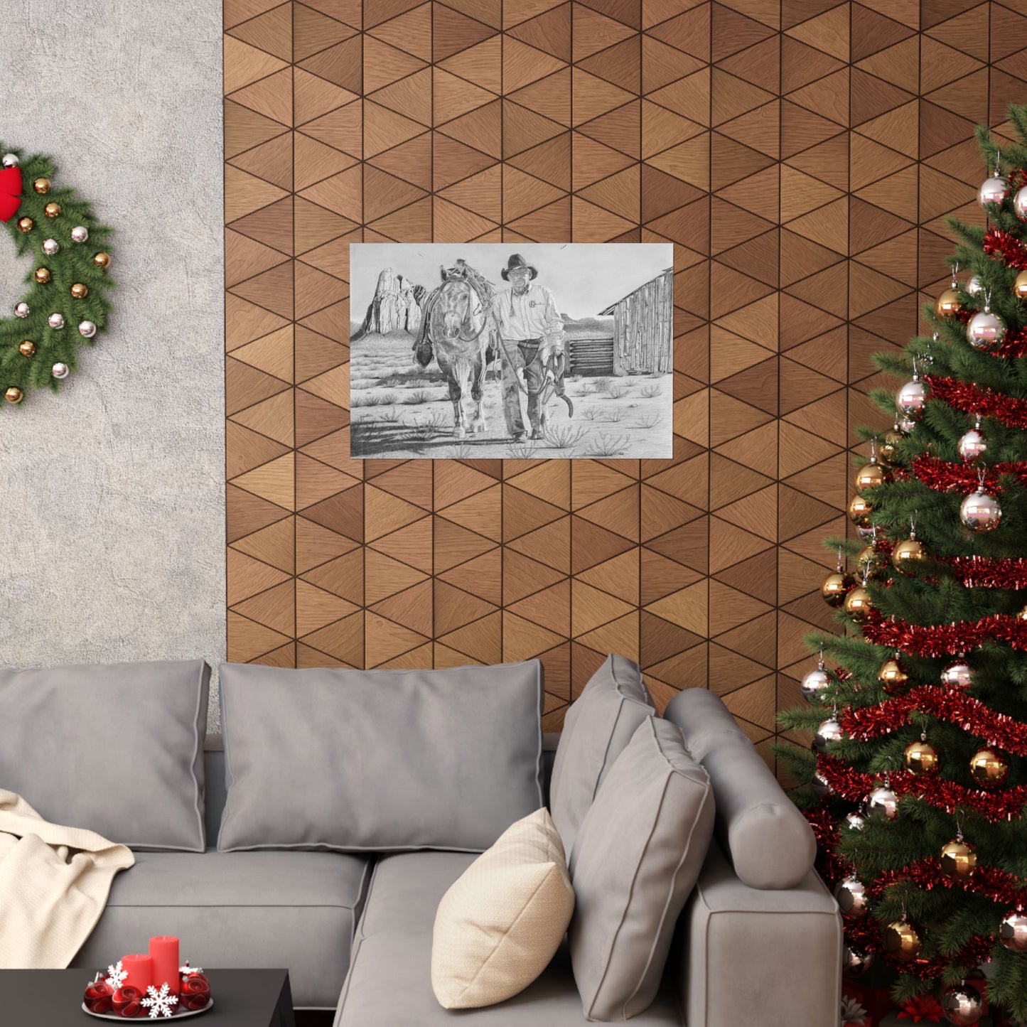 Art Print | Western Decor | Framed Wall Art, Matte Horizontal Posters, Country Home, Gift for Horse Lovers