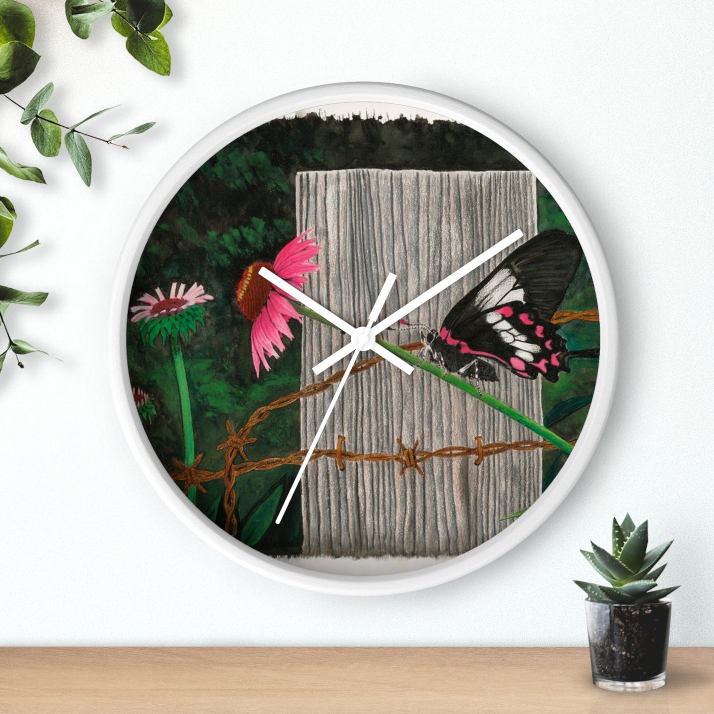 Wall Clock - Vintage Farmhouse Decor, Western Theme Timepiece, Country Home Accent, Horse Lover Gift, Unique Wall Art