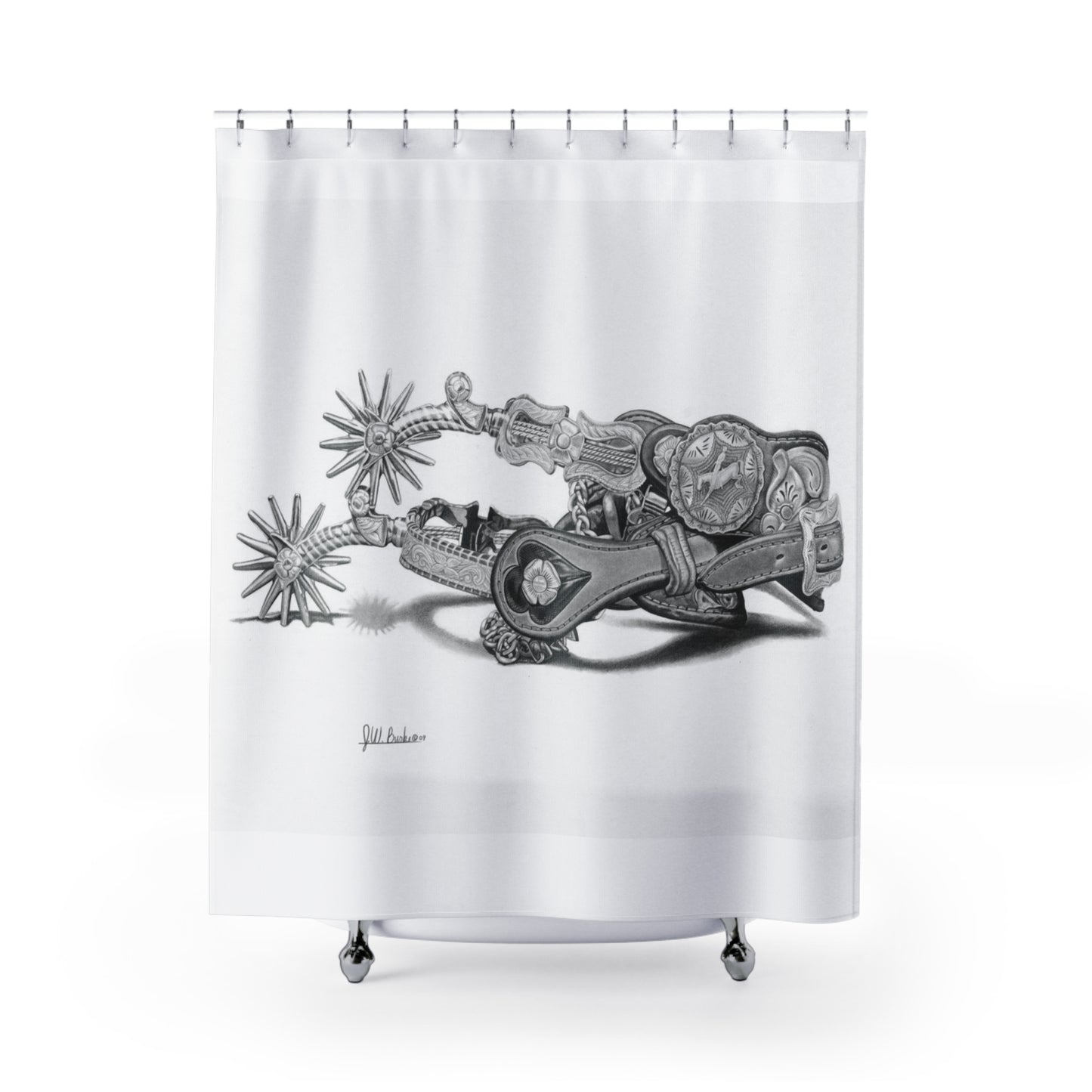 Shower Curtain, western style Bathroom Decor