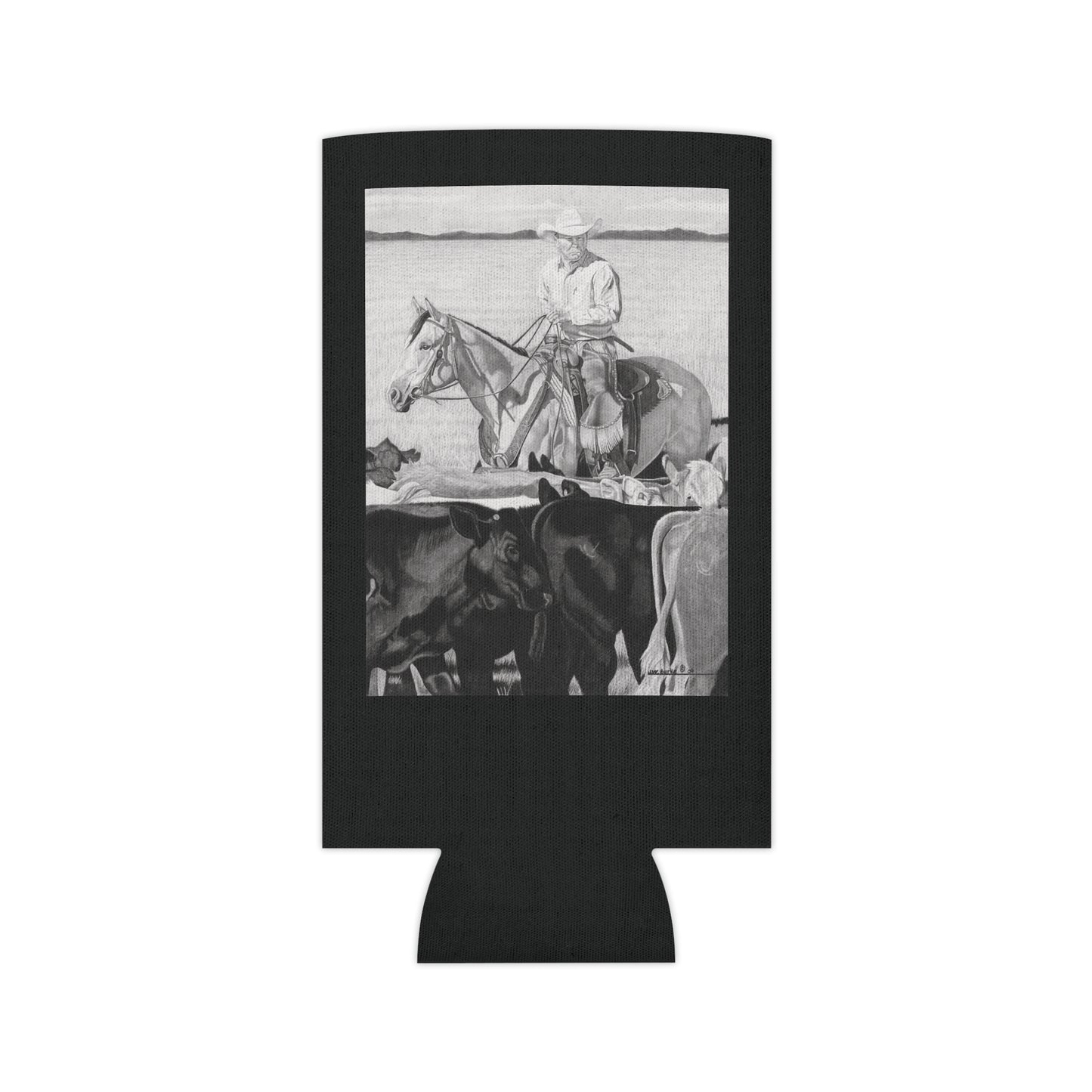 Can Cooler, Western Beverage Sleeve, Outdoor Party Gear, Country-Themed Drink Holder, Ideal for BBQs & Tailgates