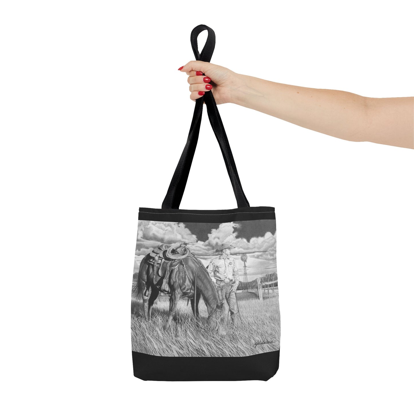 Young Cowboy Dream   Western Art Tote Bag