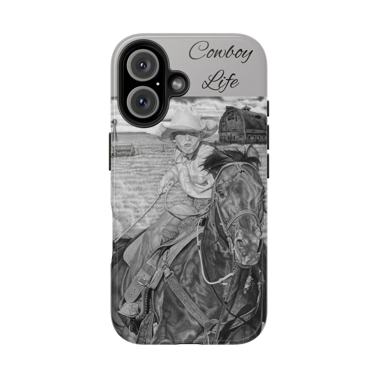 Phone Cases, Cowboy Design, Tough Protection, Gift for Him, Ranch Decor, Durable Style
