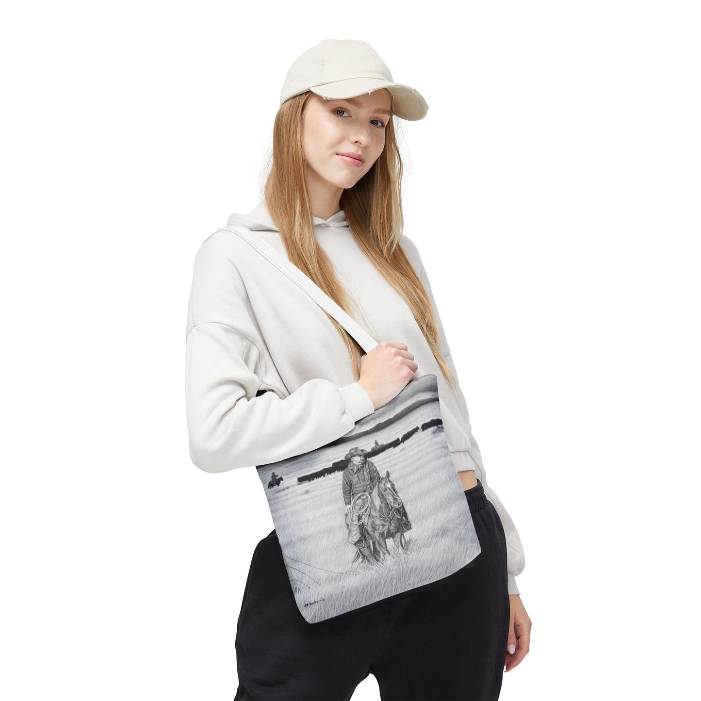 Tote Bag, Western Style Shopping Tote, Equestrian Gift, Farmhouse Decor, Horse Lover Accessory