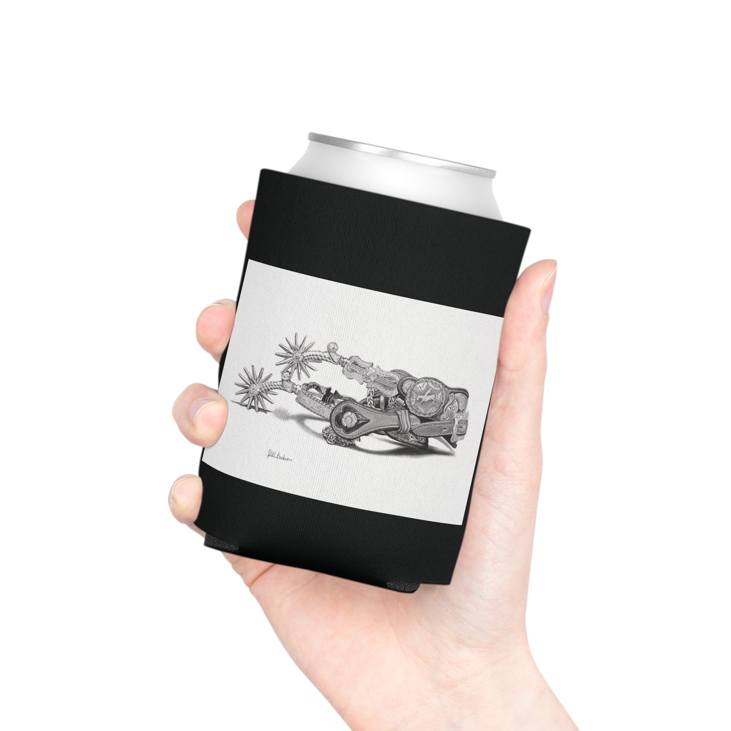 Can Cooler, Western Beverage Sleeve, Outdoor Party Gear, Country-Themed Drink Holder, Ideal for BBQs & Tailgates