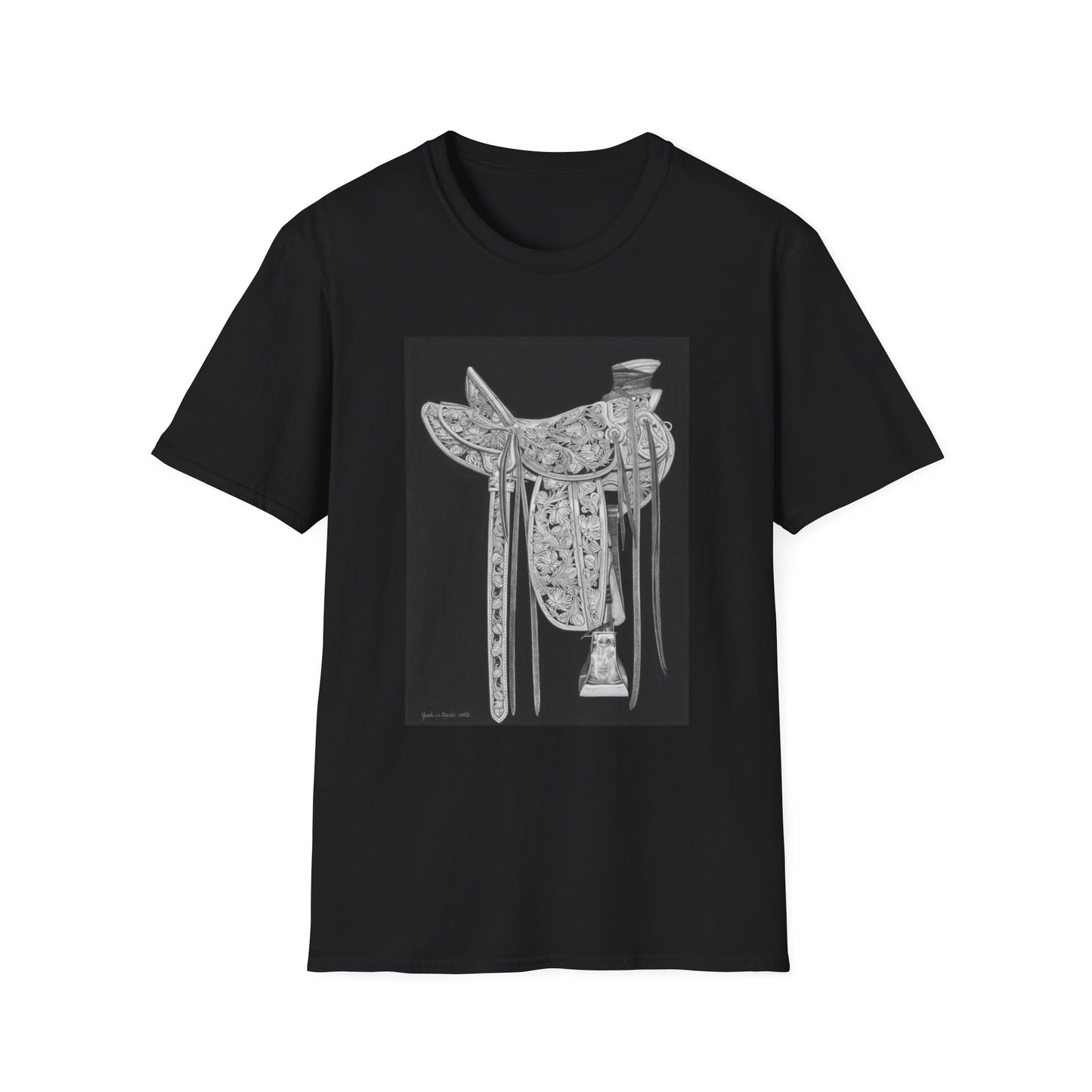 "New Saddle"  Western Art T-Shirt