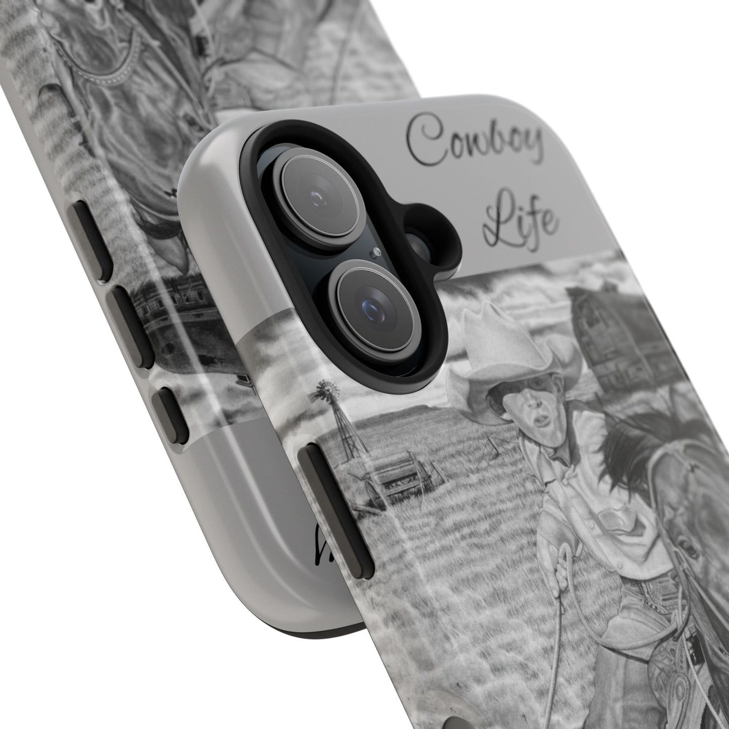Phone Cases, Cowboy Design, Tough Protection, Gift for Him, Ranch Decor, Durable Style