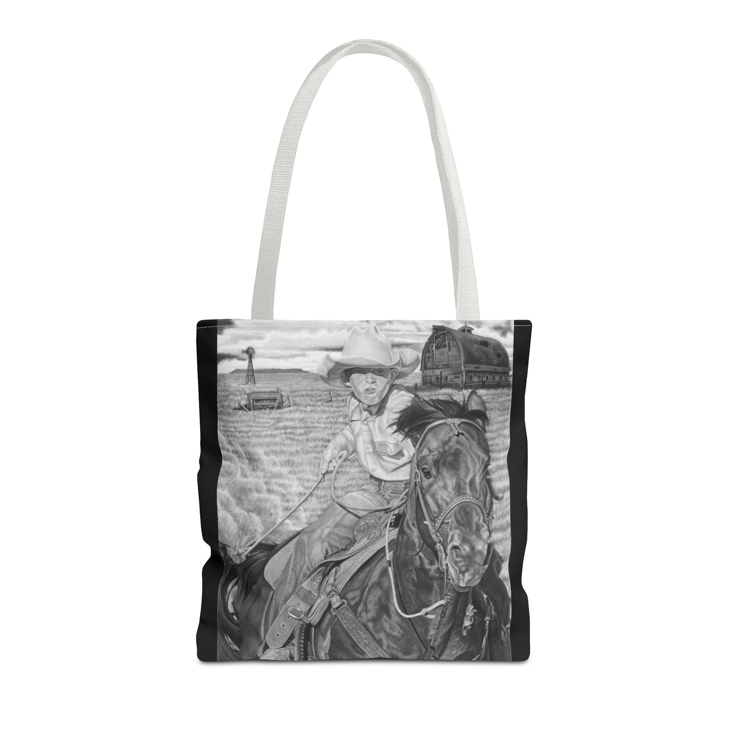 Tote Bag, Western Style Shopping Tote, Equestrian Gift, Farmhouse Decor, Horse Lover Accessory