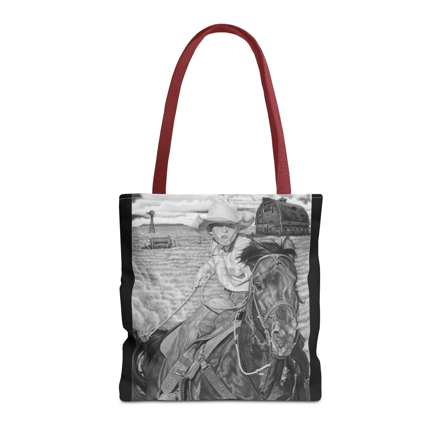 Tote Bag, Western Style Shopping Tote, Equestrian Gift, Farmhouse Decor, Horse Lover Accessory