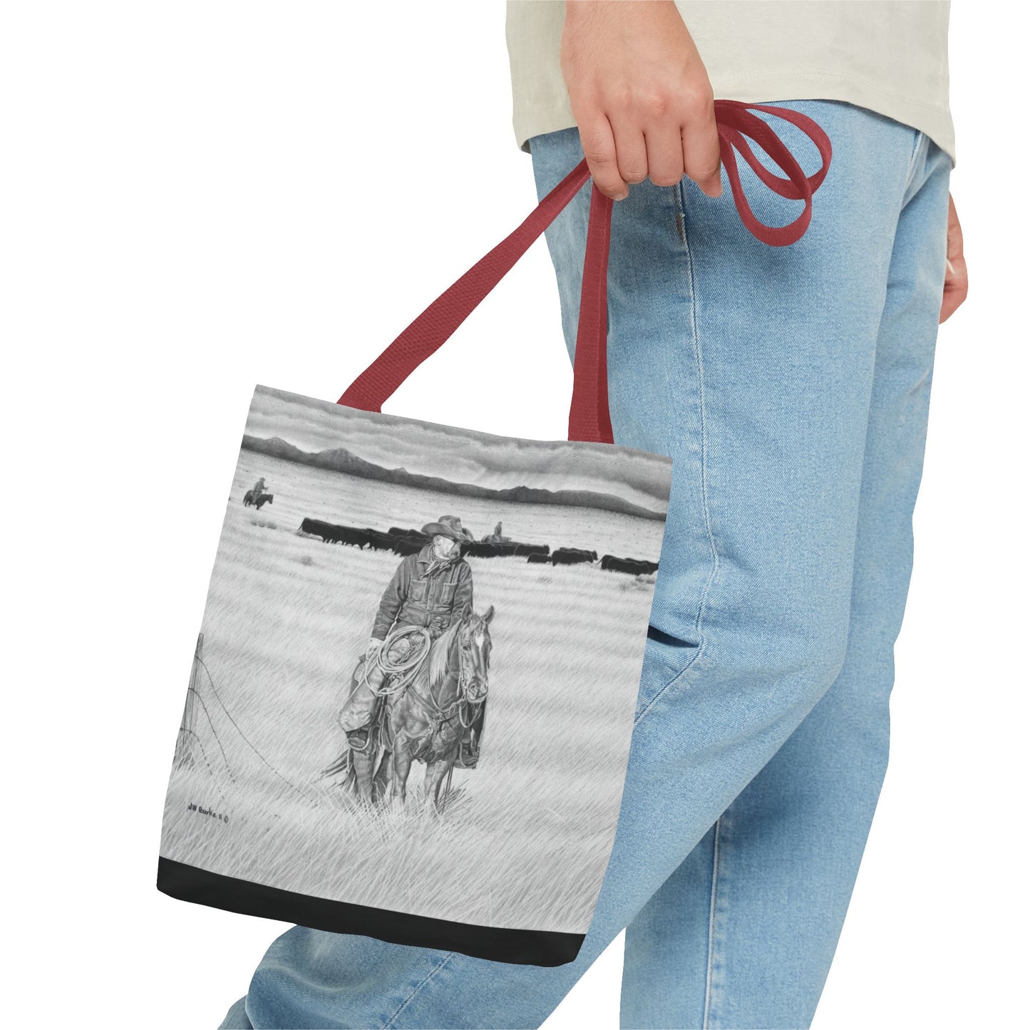 "The Passing Storm"   Tote Bag, Western Style Shopping Tote, Equestrian Gift, Farmhouse Decor, Horse Lover Accessory