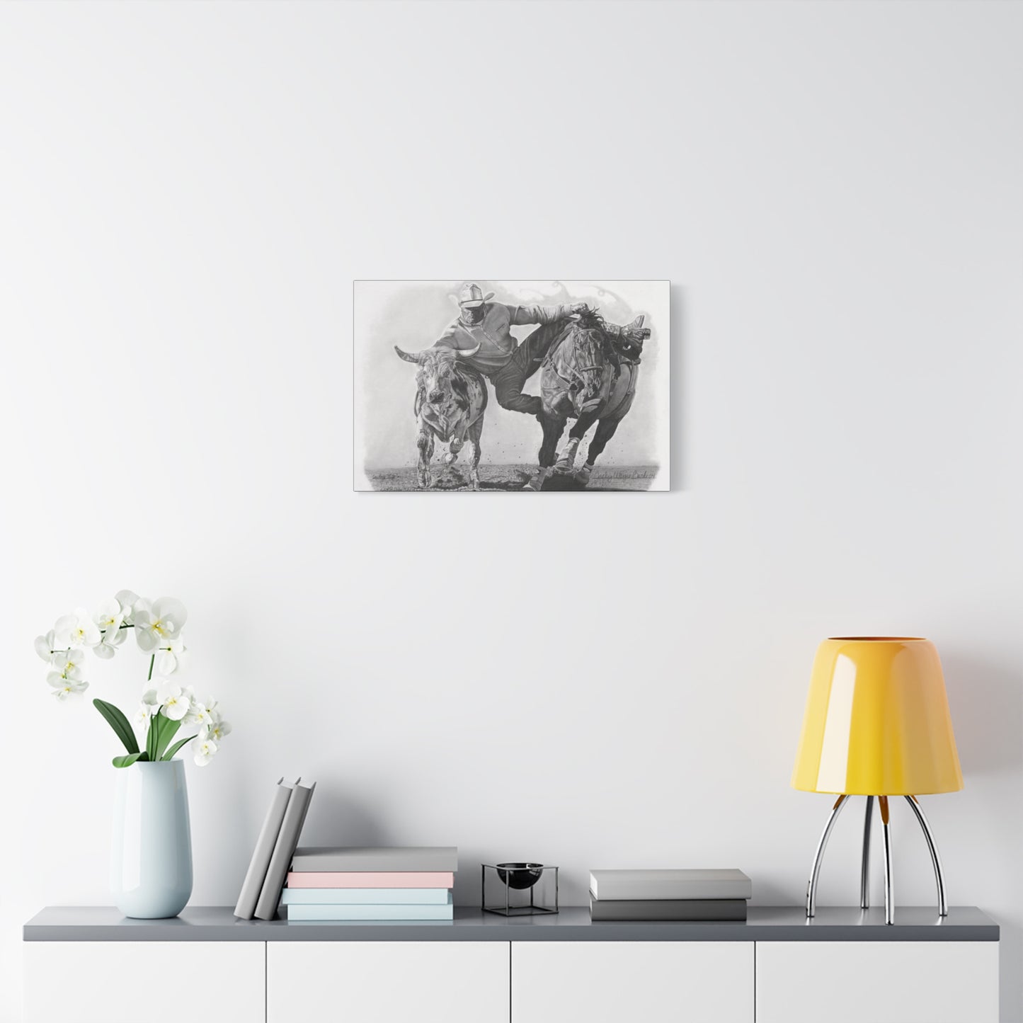 western art on canvas, home decor, farmhouse