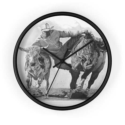 Cowboy Life # 1  Cowboy Wall Clock - Vintage Farmhouse Decor, Western Theme Timepiece, Country Home Accent, Horse Lover Gift, Unique Wall Art