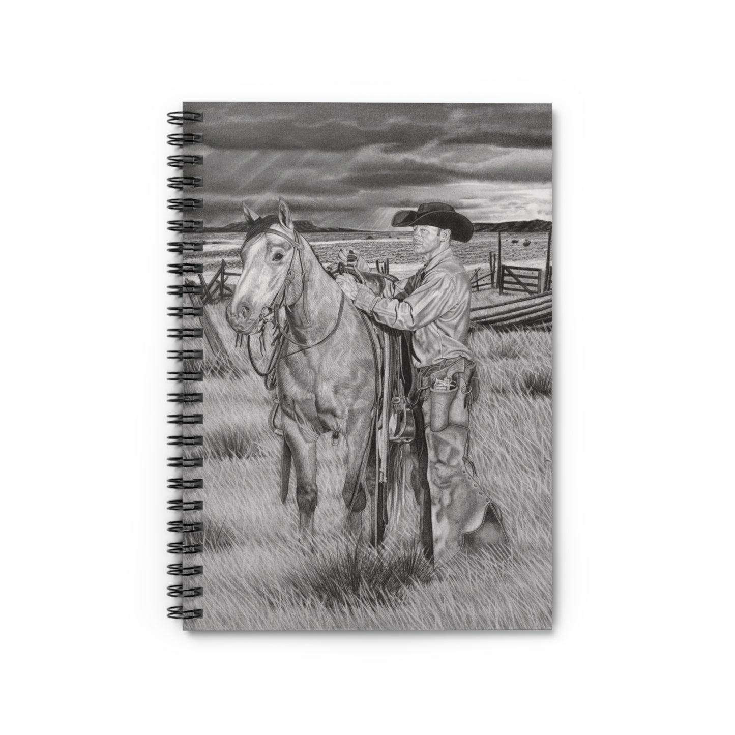 "The Coming Storm"  Spiral Notebook - Capturing the Spirit of the West, Journal for Equestrian Lovers, Western Art Gift, Cowpoke Writing Pad, [...]