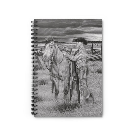 "The Coming Storm"  Spiral Notebook - Capturing the Spirit of the West, Journal for Equestrian Lovers, Western Art Gift, Cowpoke Writing Pad, [...]