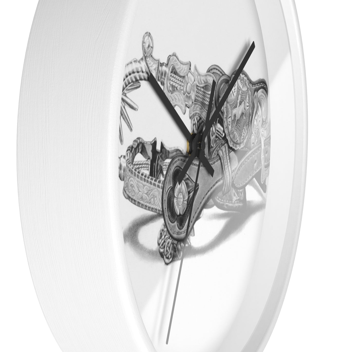 Wall Clock, Vintage Farmhouse Decor, Western Theme Timepiece, Country Home Accent, Horse Lover Gift, Unique Wall Art