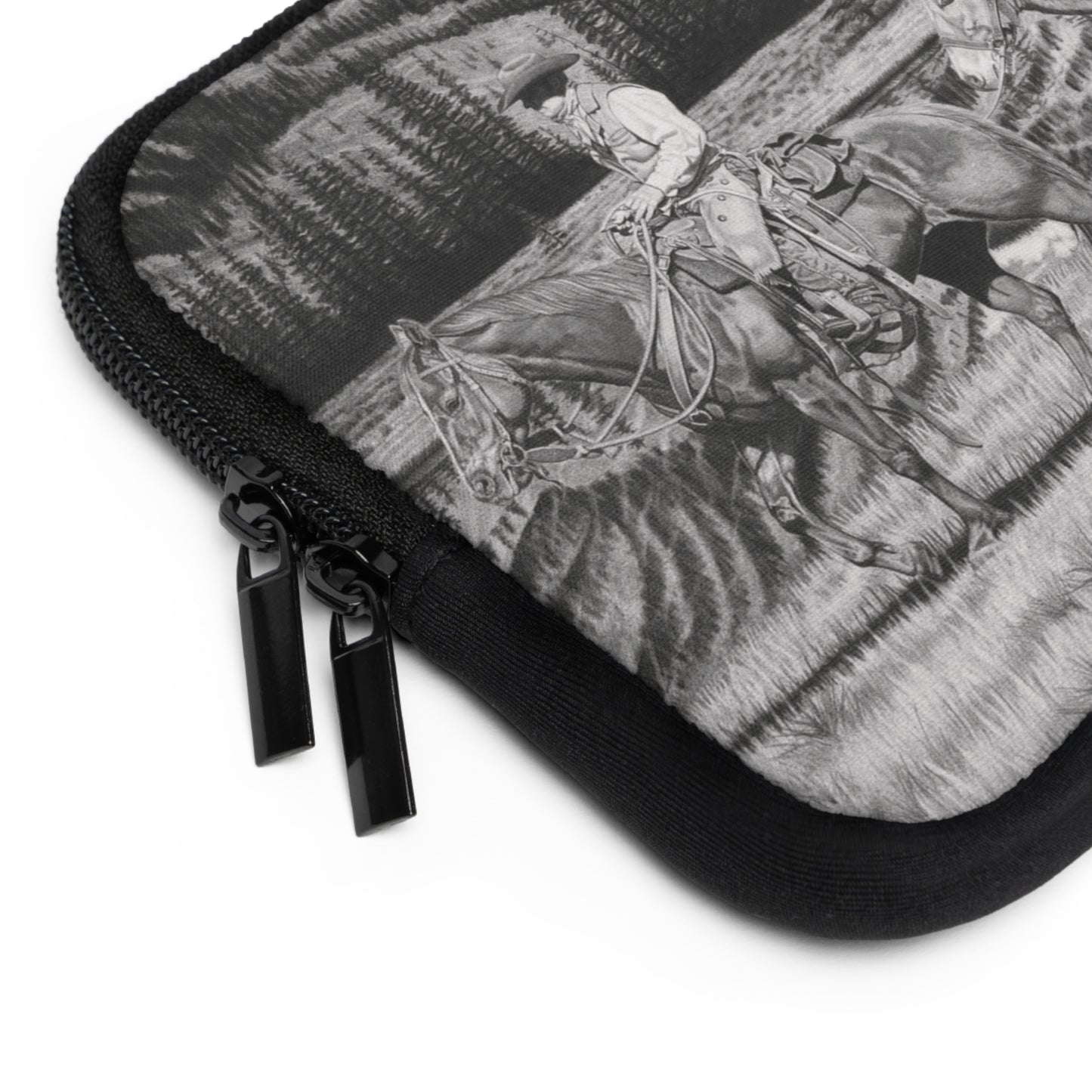 "Still Day on The Trail" Rustic Cowboy Laptop Sleeve, Western Cowpoke Case, Unique Gift for Ranch Lovers, Rodeo Accessories, Durable Tech Cover