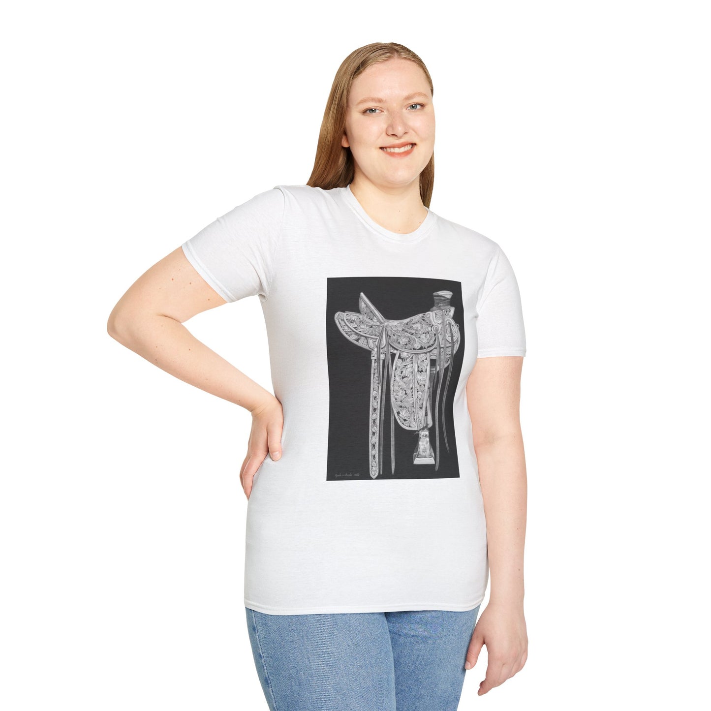 "New Saddle"  Western Art T-Shirt