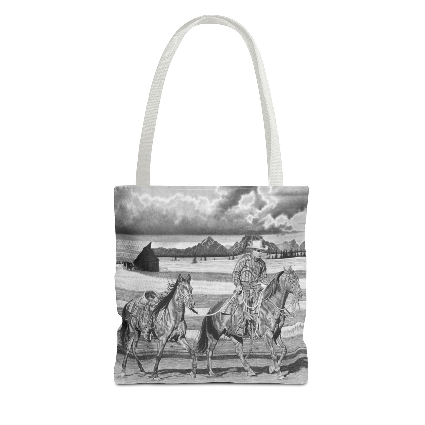 "The Gift Named Storn" Western Art Tote Bag